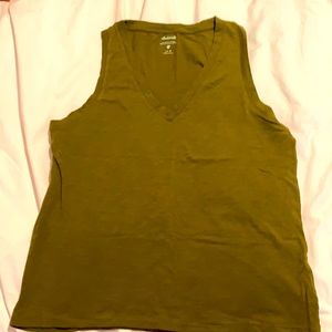 Madewell cotton V sleeveless, M
